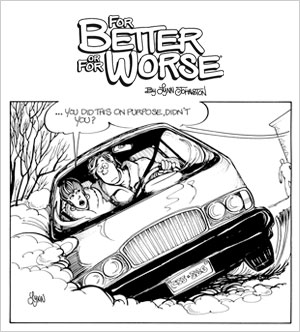 Michael and Deanna in the ditch